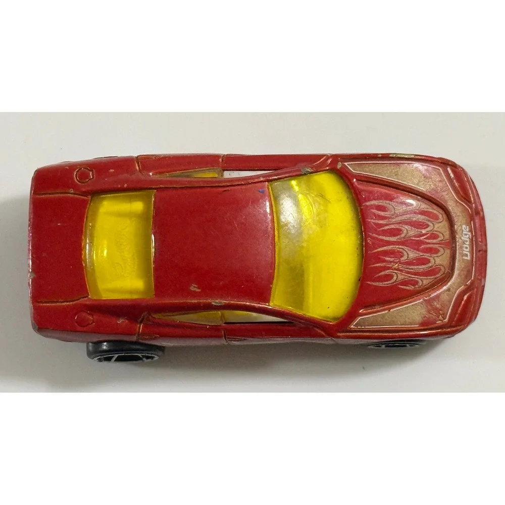 Hot Wheels Dodge Charger R/T Kids 1/64 Red Flame Graphics Die-Cast Toy Car
